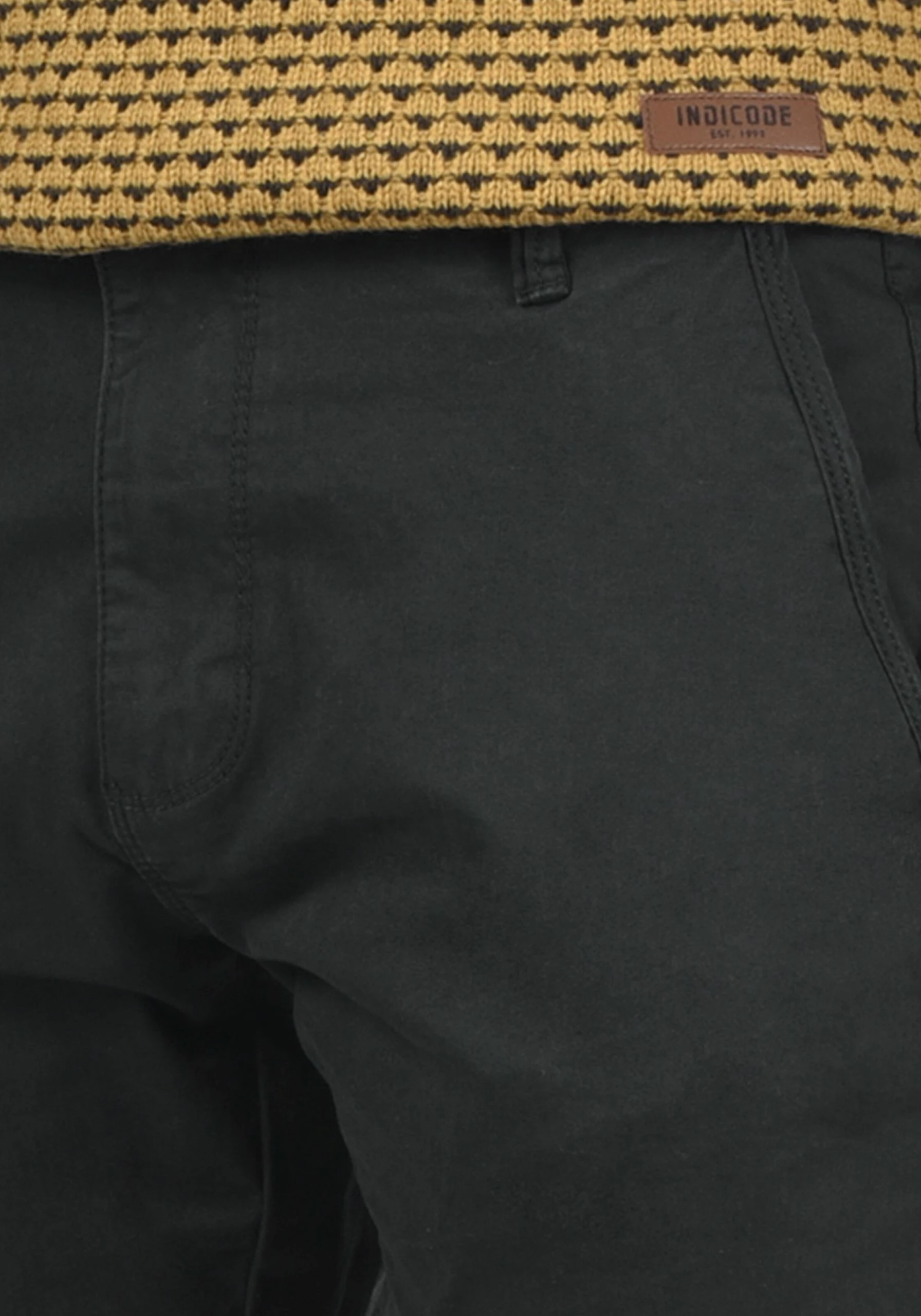 Indicode Jeans Chinos Regular Chino Penefal Heren Zwart 7 Indicode Jeans Chinos Regular Chino Penefal Heren Zwart - Afbeelding 5