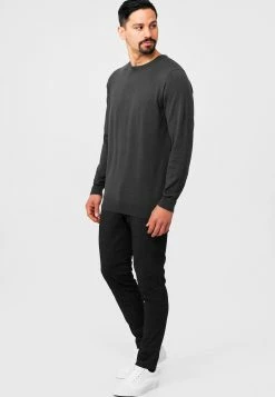 Indicode Jeans Crewneck Truien Trui Benjamin Heren Donkergrijs -Indicode Jeans Verkoop 2023 cd05f00a5a917124bb90cd254ef6439e