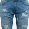 Indicode Jeans Denim Shorts Regular Jeans Commercial Heren Blauw