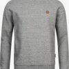 Indicode Jeans Crewneck Truien Trui Luk Heren Grijs