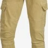 Indicode Jeans Cargobroeken Tapered Cargobroek August Heren Sand