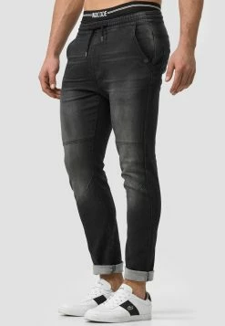 Indicode Jeans Pantalons Slimfit Broek Fabrizio Heren Zwart -Indicode Jeans Verkoop 2023 cf7f8450db29a28a075c823e63d6735d