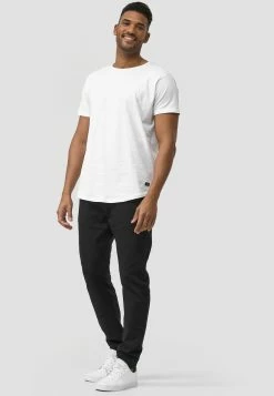 Indicode Jeans Pantalons Tapered Broek Zannes Heren Zwart -Indicode Jeans Verkoop 2023 d086174993122c40c8af61aef0780ac9