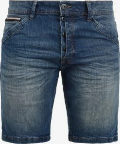 Indicode Jeans Denim Shorts Regular Broek Alessio Heren Blauw