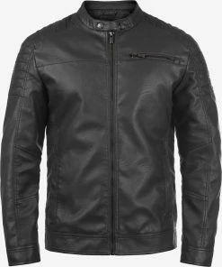 Indicode Jeans Leren Jassen Tussenjas Junction Heren Grijs