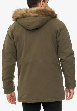 Indicode Jeans Parkas Winterparka Fann Heren Kaki -Indicode Jeans Verkoop 2023 d3baa17722ce652dced4582107a811c1