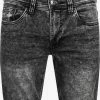 Indicode Jeans Denim Shorts Regular Jeans Delmare Heren Zwart