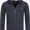 Indicode Jeans Sweatvesten Met Capuchon Sweatvest Braidwood Heren Enziaan