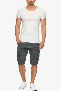 Indicode Jeans Cargo Shorts Regular Cargobroek Heren Grijs -Indicode Jeans Verkoop 2023 d574fba6109b90f73eace37323f9d8d9