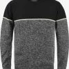 Indicode Jeans Crewneck Truien Trui Lynn Heren Zwart / Zwart Gemêleerd