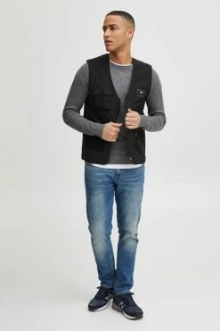 Indicode Jeans Bodywarmers Bodywarmer Piet Heren Zwart -Indicode Jeans Verkoop 2023 db70b928c9b3e74d6b10c22e07dcb5f0
