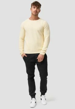 Indicode Jeans Crewneck Truien Trui Loakim Heren Geel Gemêleerd -Indicode Jeans Verkoop 2023 dc900a2a7d13f28a124d8adbf93f642f