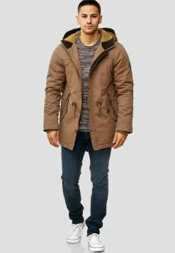Indicode Jeans Parkas Winterparka Barge Heren Lichtbruin -Indicode Jeans Verkoop 2023 e0fd9ad58451f61b203ac3e0f0911cc3