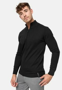 Indicode Jeans Vesten Gebreid Vest Lau Heren Zwart -Indicode Jeans Verkoop 2023 e1169b8fc388661cdab906c7abb3e003