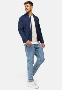 Indicode Jeans Tussenjassen Tussenjas Leander Heren Blauw -Indicode Jeans Verkoop 2023 e4dc4fdff342a6dd9ebfe1c107b7233e