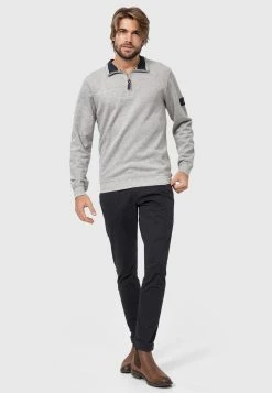 Indicode Jeans Coltruien Trui Dickson Heren Grijs Gemêleerd -Indicode Jeans Verkoop 2023 e89ebeece37d77fbd7f947a6c3d6d25f