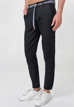 Indicode Jeans Chinos Slimfit Chino Bryne Heren Zwart -Indicode Jeans Verkoop 2023 e8e9d68db755bbb6cc46a7371e610148