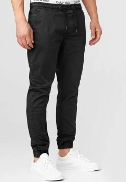 Indicode Jeans Pantalons Regular Broek Fields Heren Zwart -Indicode Jeans Verkoop 2023 e8ee4c97b26fb30f2e2313796270f330