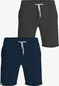 Indicode Jeans Shorts Regular Broek Eddy Heren Navy / Antraciet