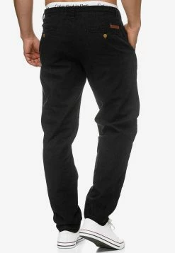 Indicode Jeans Pantalons Regular Broek Veneto Heren Zwart -Indicode Jeans Verkoop 2023 ea5274161c77660dabef030a336ed539