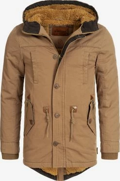Indicode Jeans Parkas Winterparka Barge Heren Lichtbruin