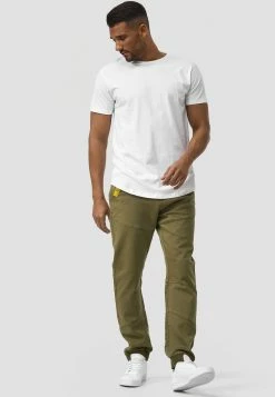 Indicode Jeans Pantalons Tapered Broek Zannes Heren Groen -Indicode Jeans Verkoop 2023 eb0d580e53b102540fc6ea795bb3993f