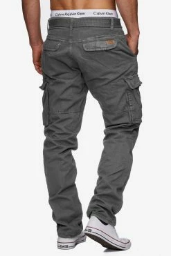 Indicode Jeans Cargobroeken Regular Cargobroek William Heren Donkergrijs -Indicode Jeans Verkoop 2023 ece256d893bcb31d93adc5cd4604211d