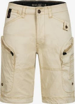 Indicode Jeans Cargo Shorts Regular Cargobroek Heren Lichtbeige