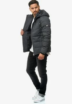 Indicode Jeans Winterjassen Winterjas Circus Heren Donkergrijs -Indicode Jeans Verkoop 2023 f290ee950438ae4baf37a7856b7be3f1