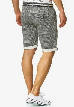 Indicode Jeans Shorts Regular Broek Bourchier Heren Zwart / Natuurwit -Indicode Jeans Verkoop 2023 f2adc3a00a75f2f07884485f6169e536