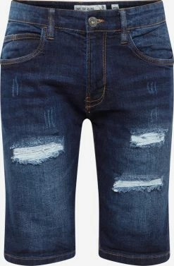 Indicode Jeans Denim Shorts Regular Jeans Kaden Holes Heren Blauw