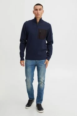 Indicode Jeans Crewneck Truien Trui Meddo Heren Navy -Indicode Jeans Verkoop 2023 f303664e623aaccfb1d82c7755f95159