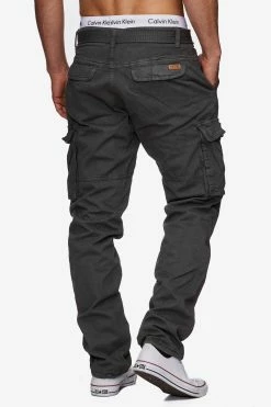Indicode Jeans Cargobroeken Regular Cargobroek William Heren Antraciet -Indicode Jeans Verkoop 2023 f30b20e436443d8eb2b957995e8462b0