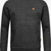 Indicode Jeans Crewneck Truien Trui Luk Heren Zwart / Zwart Gemêleerd
