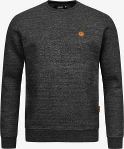 Indicode Jeans Crewneck Truien Trui Luk Heren Zwart / Zwart Gemêleerd