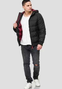 Indicode Jeans Winterjassen Winterjas Adrian ZA Heren Zwart -Indicode Jeans Verkoop 2023 f53e4c9cbec873371060d6d70dbd9ca8