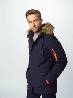 Indicode Jeans Parkas Winterparka Leake Heren Zwart -Indicode Jeans Verkoop 2023 f5de3638f8f4e94f176c137e8b7c72a9