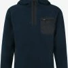 Indicode Jeans Fleece Jassen Fleece Jas Trent Heren Navy