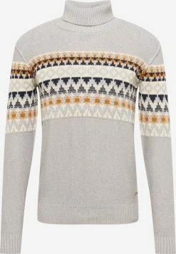 Indicode Jeans Coltruien Trui Tarly Heren Lichtgrijs