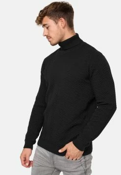 Indicode Jeans Coltruien Trui Saini Heren Zwart -Indicode Jeans Verkoop 2023 f73a5c984a7cd09e6150e425cc703028