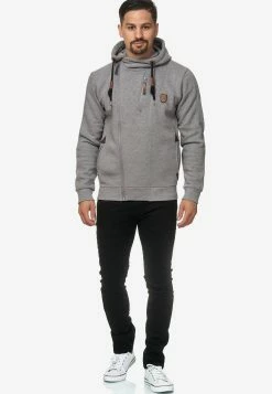 Indicode Jeans Sweatvesten Met Capuchon Sweatvest Elm Heren Grijs Gemêleerd -Indicode Jeans Verkoop 2023 f8cad0bd230f1be18db3e9eaa8d0085c