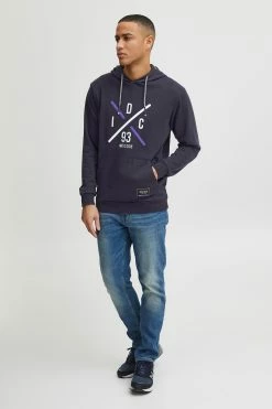 Indicode Jeans Hoodies Sweatshirt Leon Heren Nachtblauw -Indicode Jeans Verkoop 2023 f9c90797131f629ff1555daeacd35317