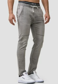 Indicode Jeans Pantalons Slimfit Broek Fabrizio Heren Grijs -Indicode Jeans Verkoop 2023 fa27697e68e68badae2d5d9bee0ae62f