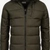 Indicode Jeans Winterjassen Winterjas Hebert Heren Olijfgroen