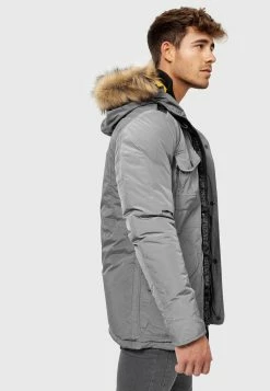 Indicode Jeans Parkas Winterparka Carpelan Heren Grijs -Indicode Jeans Verkoop 2023 fc05c20a7a90529f5e19906d810de657