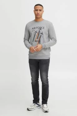 Indicode Jeans Sweatshirts Sweatshirt Heren Lichtgrijs -Indicode Jeans Verkoop 2023 fdf1cc2b5584896c53ab362416397e97